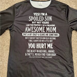 Black Spoiled Son Graphic T-Shirt